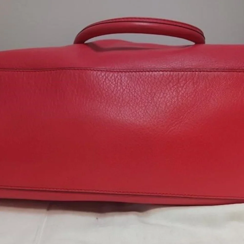 GUC Coach Legacy Haley Leather Handbag Coral